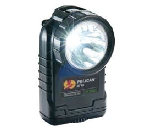 Pelican 3715 Right Angle LED Flashlight - Black Body - 174 Lumens - Uses 4 x AA Batteries (3715-000-110)