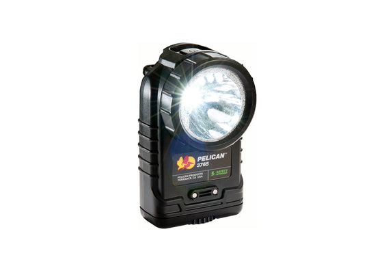 Pelican 3765 Rechargeable Right Angle LED Flashlight - 172 Lumens - Includes 4 x NiMH AAs & Charger - Black (3765-001-110)