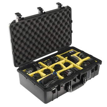 Pelican 1555 AIR Watertight Case with Logo - Black - Multiple Inserts Available
