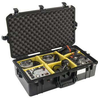Pelican 1605 AIR Watertight Case with Logo - Black - Multiple Inserts Available