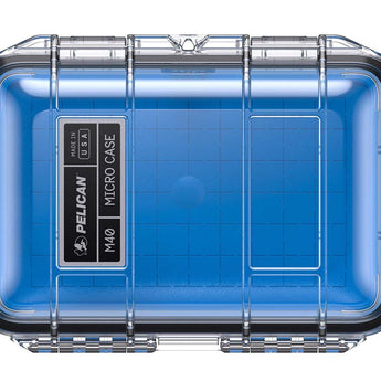 Pelican M40 Micro Case - Clear or Black Case and Black, Blue, Yellow Liner Color Options