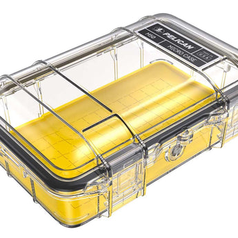 Pelican M50 Micro Case - Clear or Black Case and Black, Blue, Yellow Liner Color Options