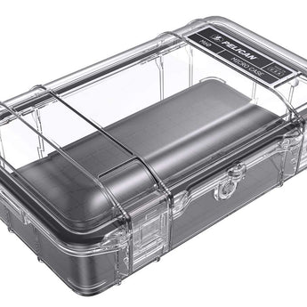 Pelican M60 Micro Case - Clear or Black Case and Black, Blue, Yellow Liner Color Options