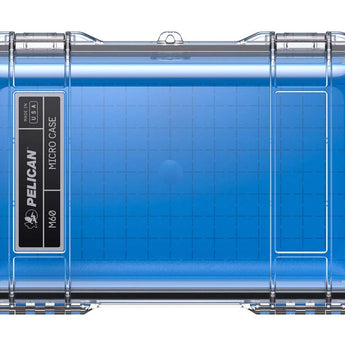 Pelican M60 Micro Case - Clear or Black Case and Black, Blue, Yellow Liner Color Options