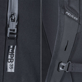 Pelican MPB35 35L Backpack with Laptop Compartment - Water Resistant - Black