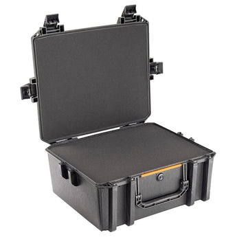 Pelican V600 Vault Hard Case - With Foam or With Padded Divider Insert - Black