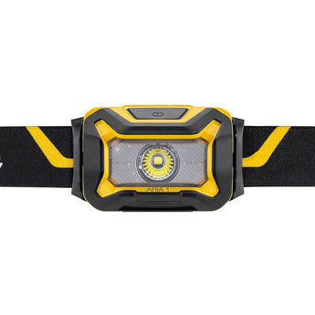 Petzl Aria 1 LED Headlamp - 350 Lumens - Includes 3 x AAA - Black and Yellow