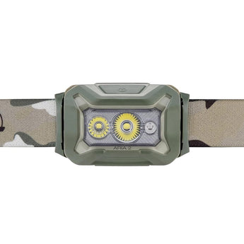 Petzl Aria 2 RGB LED Headlamp - 450 Lumens - White, Red, Green and Blue LED - Includes 3 x AAA - Black, Camo, or Desert Tan