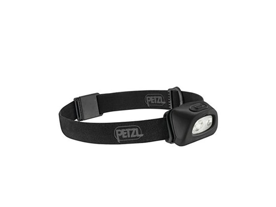 PETZL E89AA-OPT Tactikka+ - White and Red LEDs - 250 Lumens - 3 AAAs (Included) - Black