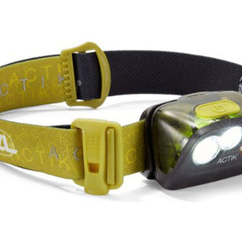 Petzl Actik Multi-Beam Headlamp - 300 Lumens - Uses 3x AAA - Green
