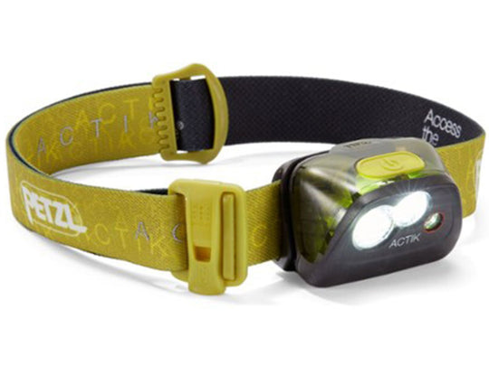 Petzl Actik Multi-Beam Headlamp - 300 Lumens - Uses 3x AAA - Green