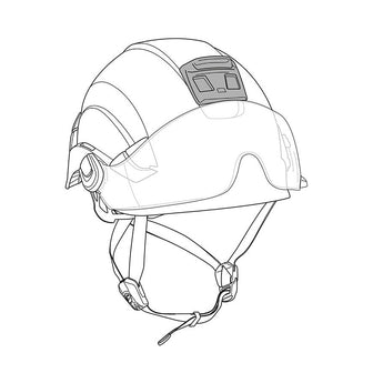 Petzl HELMET ADAPT Adhesive Plate for Mounting Various Petzl Headlamps on a Helmet