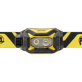 Petzl PIXA LED Headlamp - 450 Lumens - Black and Yellow - Uses 3 x AAA (Included) or CORE 2 Battery Pack