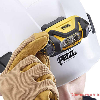 Petzl PIXA LED Headlamp - 450 Lumens - Black and Yellow - Uses 3 x AAA (Included) or CORE 2 Battery Pack