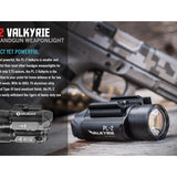 Olight PL-2 Valkyrie LED Pistol Light - Picatinny and Glock Rails - CREE XHP35 HI CW LED - 1200 Lumens - Includes 2 x CR123As