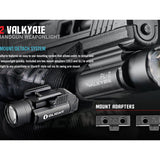 Olight PL-2 Valkyrie LED Pistol Light - Picatinny and Glock Rails - CREE XHP35 HI CW LED - 1200 Lumens - Includes 2 x CR123As