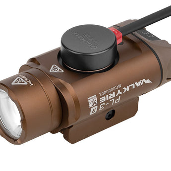 Olight PL-3R Rechargeable LED Weapon Light - 1500 Lumens - Uses Built-in 900mAh Li-Poly Battery Pack - Black or Desert Tan
