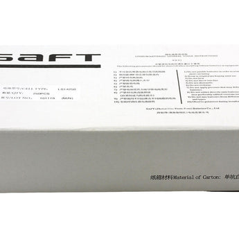 Saft LS-14250-BA 1/2 AA 1100mAh 3.6V Lithium Thionyl Chloride (LiSOCI2) Button Top Battery - Bulk