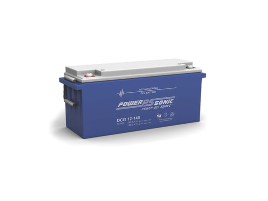 Power-Sonic Power-Gel DCG12-140 140Ah 12V Rechargeable Sealed Lead Acid (SLA) Battery - T11 Terminal
