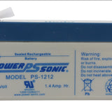 Power-Sonic AGM General Purpose PS-1212 1.4Ah 12V Rechargeable Sealed Lead Acid (SLA) Battery - F1 Terminal
