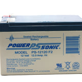Power-Sonic AGM General Purpose PS-12120 12Ah 12V Rechargeable Sealed Lead Acid (SLA) Battery - F2 Terminal
