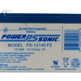 Power-Sonic AGM General Purpose PS-12140 14Ah 12V Rechargeable Sealed Lead Acid (SLA) Battery - F2 Terminal