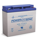 Power-Sonic PS-12180 M5 18Ah 12V Rechargeable Sealed Lead Acid (SLA) Battery - M5 Terminal