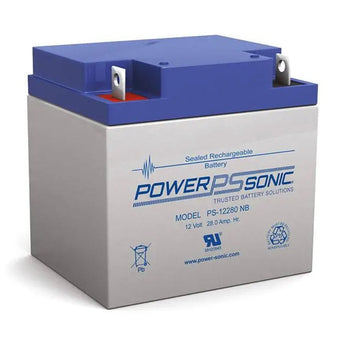 Power-Sonic AGM General Purpose PS-12280 28Ah 12V Rechargeable Sealed Lead Acid (SLA) Battery - NB or F2 Terminals