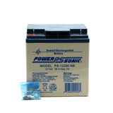 Power-Sonic AGM General Purpose PS-12280 28Ah 12V Rechargeable Sealed Lead Acid (SLA) Battery - NB or F2 Terminals