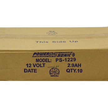 Power-Sonic AGM General Purpose PS-1229 2.9Ah 12V Rechargeable Sealed Lead Acid (SLA) Battery - F1 Terminal