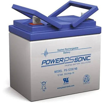 Power-Sonic PS-12330 33Ah 12V Rechargeable Sealed Lead Acid (SLA) Battery - F2 Terminal