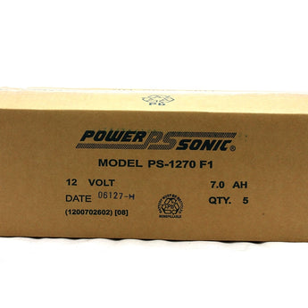 Power-Sonic AGM General Purpose PS-1270 7Ah 12V Rechargeable Sealed Lead Acid (SLA) Battery - F1 or F2 Terminal