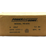 Power-Sonic AGM General Purpose PS-670 7Ah 6V Rechargeable Sealed Lead Acid (SLA) Battery - F1 Terminal
