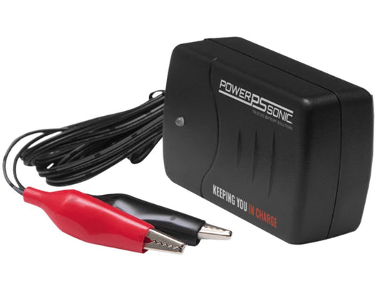 Power-Sonic PSC-61000ACX 6V 1 Amp C-Series Sealed Lead Acid Battery Charger - DOE Compliant - Plug-in Design