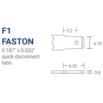 Power-Sonic AGM High Rate General Purpose PSH-655 5.5Ah 6V Rechargeable Sealed Lead Acid (SLA) Battery - F1 Terminal
