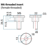 Power-Sonic PSL-12500 51.4AH 12.8V Rechargeable Lithium Iron Phosphate (LiFePO4) Battery - M6 Terminals