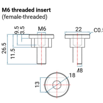 Power-Sonic PSL-12500 51.4AH 12.8V Rechargeable Lithium Iron Phosphate (LiFePO4) Battery - M6 Terminals