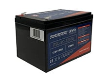 Power-Sonic PSL-SC-12100 10AH 12.8V Rechargeable Deep Cycle Lithium Iron Phosphate (LiFePO4) Battery - F2 Terminals