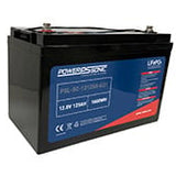 Power-Sonic PSL-SC-121250-G31 125AH 12.8V Group 31 Rechargeable Deep Cycle Lithium Iron Phosphate (LiFePO4) Battery - M8 Terminals