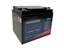 Power-Sonic PSL-SC-12500 50AH 12.8V Rechargeable Deep Cycle Lithium Iron Phosphate (LiFePO4) Battery - M8 Terminals