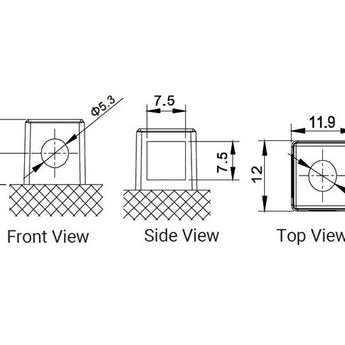 Power-Sonic PT7B-4 6.5Ah 12V Ultra Sport Series Sealed Lead Acid (SLA) Battery - 115 CCA