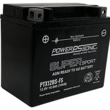 Power-Sonic PTX12BS-FS 10Ah 12V Ultra Sport Series Sealed Lead Acid (SLA) Battery - 180CCA