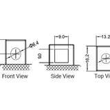 Power-Sonic PTX12BS-FS 10Ah 12V Ultra Sport Series Sealed Lead Acid (SLA) Battery - 180CCA