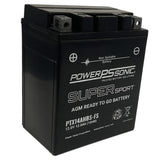 Power-Sonic PTX14AHBS-FS 12Ah 12V Ultra Sport Series Sealed Lead Acid (SLA) Battery - 210CCA