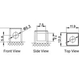 Power-Sonic PTZ7S 6Ah 12V Ultra Sport Series Sealed Lead Acid (SLA) Battery - 115CCA