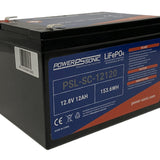 Power-Sonic PSL-SC-12120 12AH 12.8V Rechargeable Deep Cycle Lithium Iron Phosphate (LiFePO4) Battery - F2 Terminals