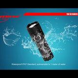 Powertac E10R Rechargeable Flashlight - 600 Lumens - CREE XM-L2 U2 LED - Includes 1 x RCR123A