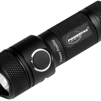 Powertac E10R Rechargeable Flashlight - 600 Lumens - CREE XM-L2 U2 LED - Includes 1 x RCR123A
