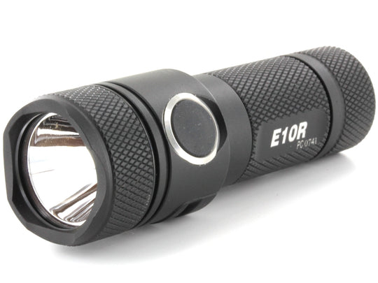 Powertac E10R Rechargeable Flashlight - 600 Lumens - CREE XM-L2 U2 LED - Includes 1 x RCR123A