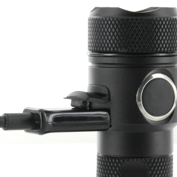 Powertac E10R Rechargeable Flashlight - 600 Lumens - CREE XM-L2 U2 LED - Includes 1 x RCR123A